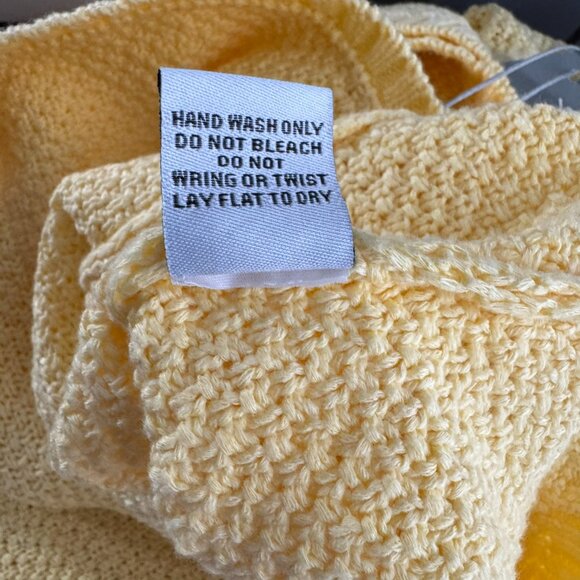 Habitat Summer Pocket Poncho‎ Sweater M/L Daisy Yellow Oversized NWT FS-1365 - Picture 11 of 11